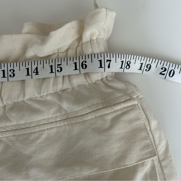 ZARA SHORTS PAPERBAG LINEN BLEND - Picture 10 of 10